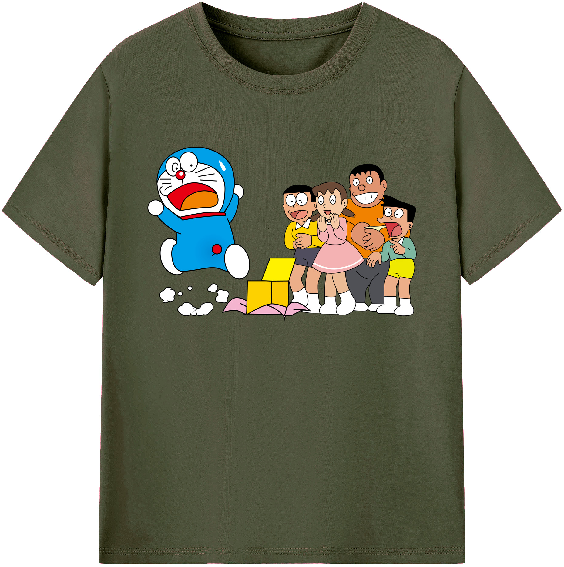 （画像用） ドラえもん 骨川 スネ夫 Doraemon Honekawa Suneo 綿100％ メンズ半袖Tシャツ｜肌触りやわらか＆通気性